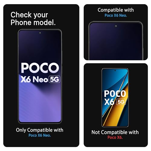 Image of ArmourPro Military Grade Gorilla Tempered Glass Compatible For Redmi Note 13 Pro Plus, Note 13 Pro and Poco X6 Neo (6.67 Inch) With Installation Kit | Edge To Edge Coverage | Black, Pack of 2