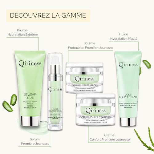 Crème visage anti-brillance Qiriness Voile Source d'Eau peaux mixtes 50ml - 5