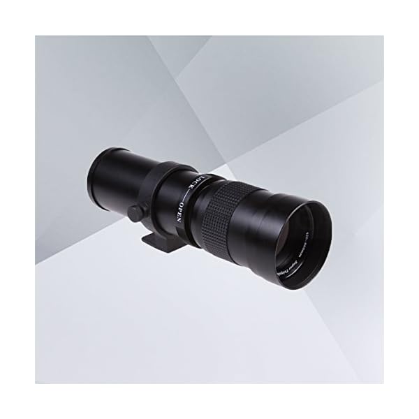 LEDMOMO 420-800mm F / 8.3-16 Super Teleobjektiv Manuelle Zoom Objektiv für Canon Nikon Sony Pentax DSLR Kamera (Schwarz) – Bild 8