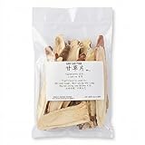 Gan Cao Pian 80g (Regaliz) - Rodajas de Raíz de Regaliz Seca - Ingrediente para Infusiones y Cocina Asiática - Bolsa Práctica