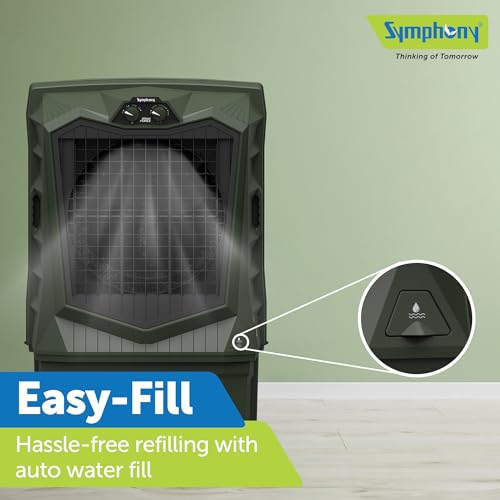 Image of Symphony Air Force 120 Desert Air Cooler | Extra Powerful Air Throw | Robust, Weather resistant Body | Heavy Duty Air Cooler | 375W Energy-Efficient Cooling | Auto Louver | 1-Year Warranty