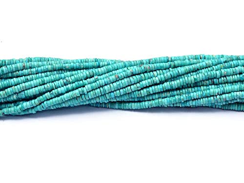 Perles Heishi turquoise naturelle Arizona de qualité joaillerie pour vos bijoux