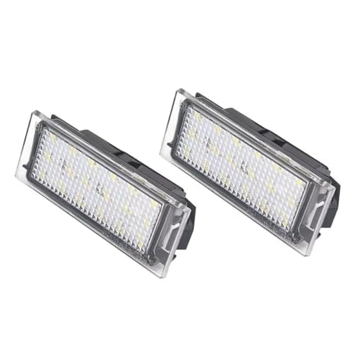 Luz de matrícula de coche compatible con Megane 3 plástico ABS