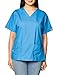 WonderWink Womens Origins Bravo V-Neck Top Medical Scrubs Shirt, Malibu Blue, Small US