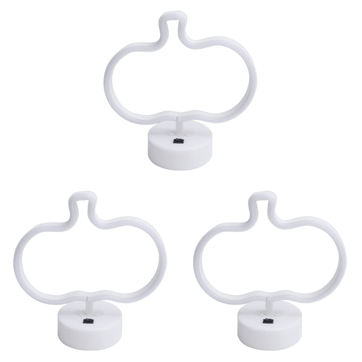 Lampe néon citrouille pour table enfants et déco Halloween salon
