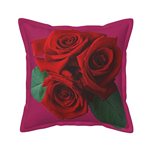 Housse coussin cuir gothique rose anti-pliure déco durable