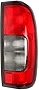 Evan-Fischer Tail Light Lens and Housing Compatible with 2000-2001, 2003-2004 Nissan Frontier with Smoke Reverse Lens From 10-1999 Passenger Side