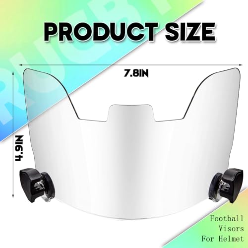 Image of Xuhal 2 Pcs Football Visor for Youth Adult Football Helmet Visor Lacrosse Helmet Eye Shield Eye Protection for Sport