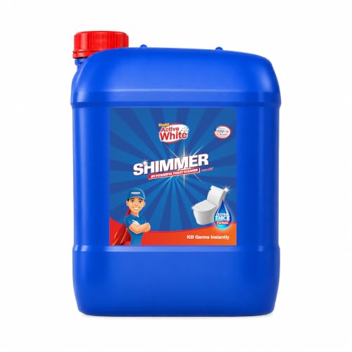 Image of Shimmer Pro Max Toilet Cleaner - 10L | Professional Formula | Mega Refill Pack for Heavy Usage | Removes Tough Stains & Odours | Deep Cleaning Toilet Bowl Cleaner