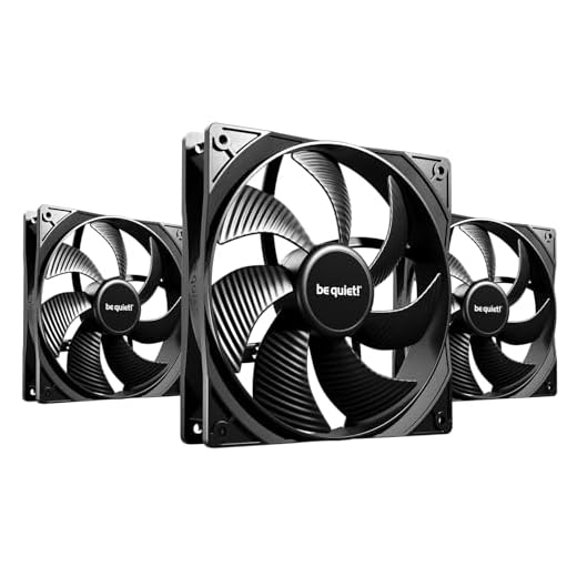 be quiet! Pure Wings 3 140mm PWM Lüfter, 3 Lüfter enthalten, hohe Höchstgeschwindigkeit, niedrige Mindestdrehzahl, optimierter Lüfterrahmen, hoher Luftdruck, sehr leiser Betrieb