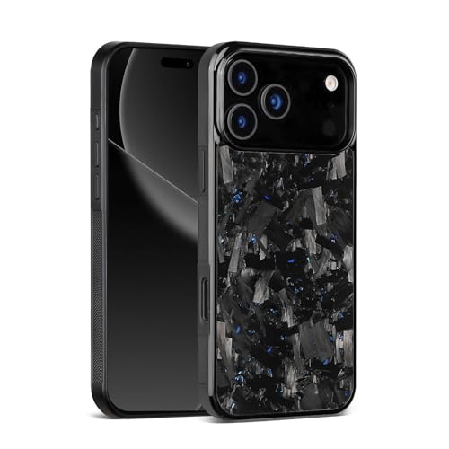 Coque fibre de carbone iPhone 17 Pro antichoc aimantée étui aramide bleu ultra-fin
