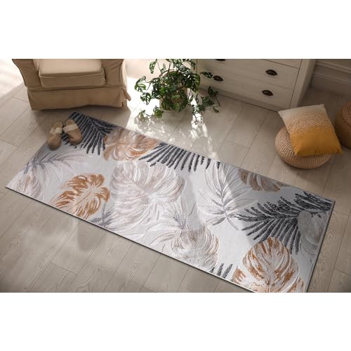 CAMILSON Runner Rugs Oriental Retro Traditional Floral Medallion Area Rug 2x10 Non-Shedding Stain Resistant Indoor Outdoor Carpet for Bathroom Hallway Kitchen Office (2 x 10 / Yellow)