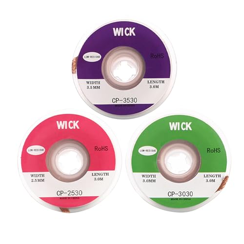 3 in 1 Solder Wick Braid with Flux, Desoldering Wick
