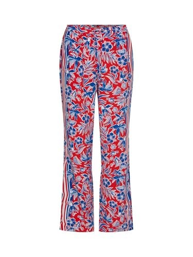 Pantalone Tommy Hilfiger fantasia fiorata donna 40 en coton fluide
