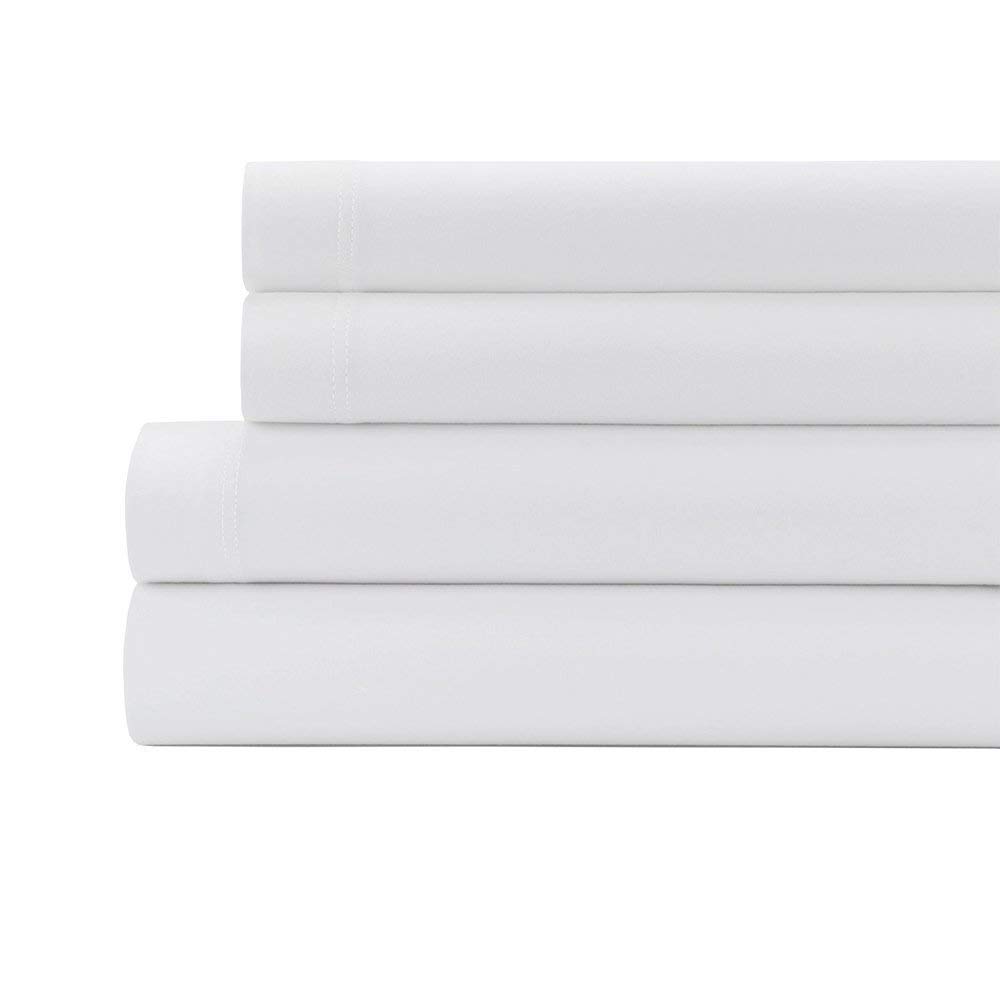 800 Thread Count 100% Egyptian Cotton 21 Inches Deep Pocket Sheet Set, 4 Piece Set Queen OSD--QU-600-SS4PC21IN-WHSO