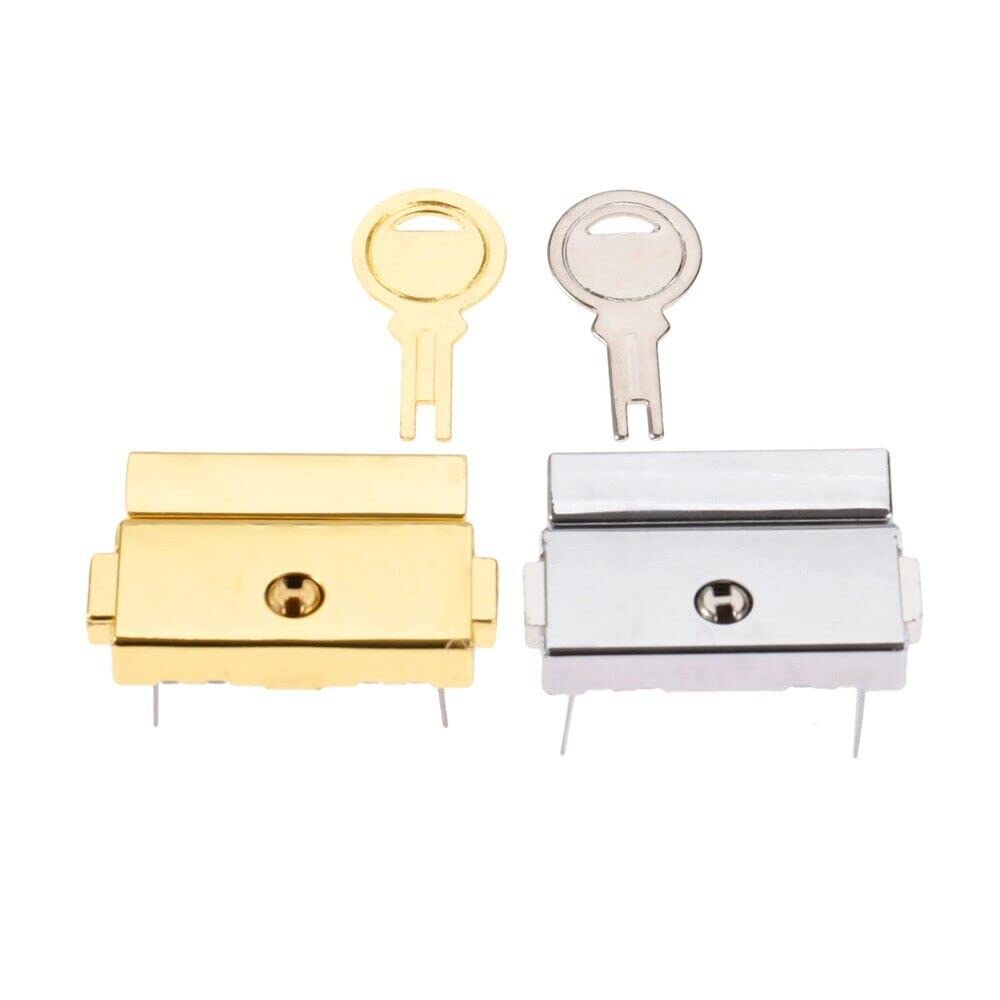 Silver Trunk Wine Chest Box Suitcase Cabinet Chest Drawer Lock Toggle Latch w/Key Pack of - (5)-image-7