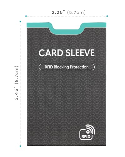 7 RFID Blocking Sleeves Identity Theft Protection Lightweight And Compact Design to Fit in Any Pocket or Wallet3