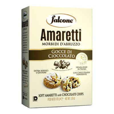Falcone Amaretti Gocce Di Cioccolato Gr.170 - 12 Unità