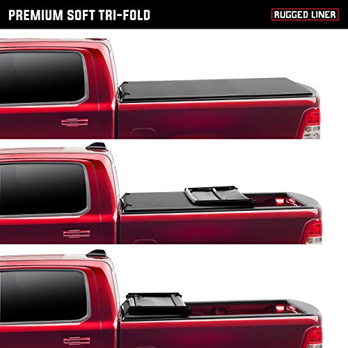 Rugged Liner Premium Soft Folding Truck Bed Tonneau Cover | FCF5504 | Fits 2004 - 2008 Ford F-150 5' 6" Bed (66") - Thumbnail 3