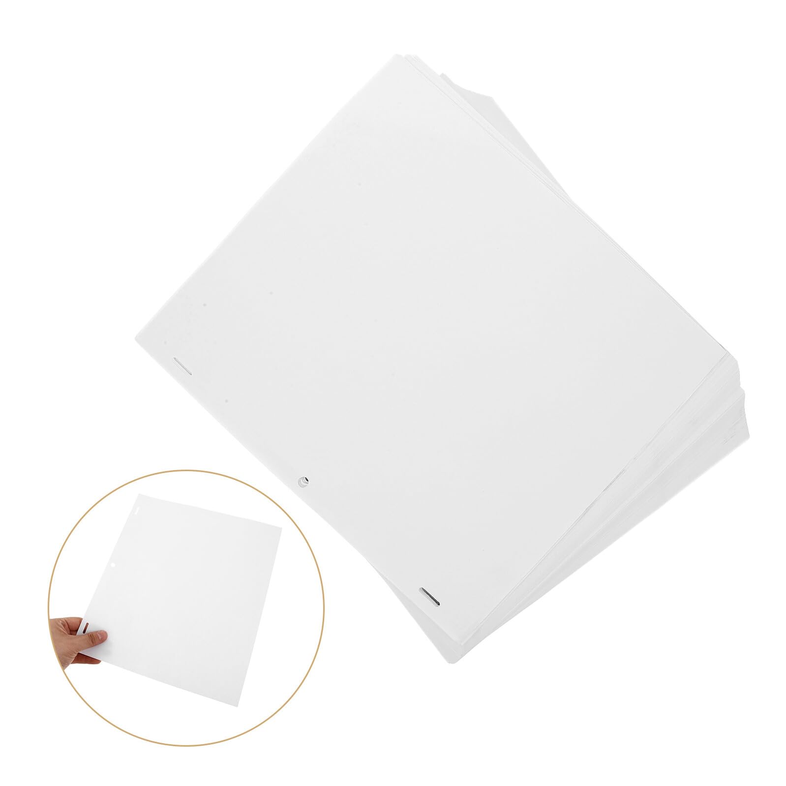 TEHAUX 200stücke Transparentpapier Weiß Animationspapier Zeichenpapier Kalligrafiepapier Künstlerpapier Übungspapier für Handschrift Positionierungspapier für Animationen
