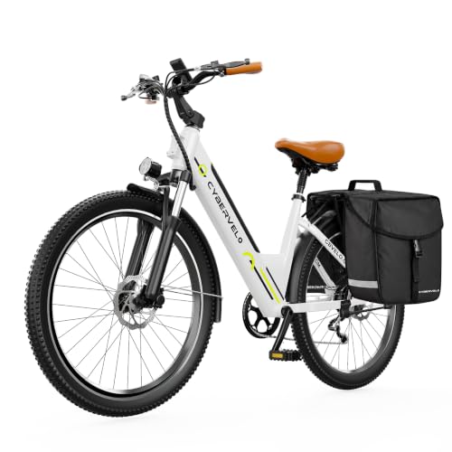 Cybervelo 750W Electric Bike for Adults,up 80 Miles Removable Battery Ebike, 26" Electric E Bike with 7-Speed,Adult Electric Bicycles for Commute Beach Snow Womens/Man All Terrain image 7