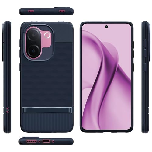 Image of Shockproof Case for Vivo V60e 5G | Full Camera Protection | TPU Flexible Back Cover for Vivo V60e 5G (Steel Blue)