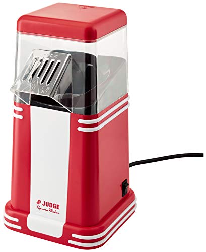 Judge JEA83 Electrical Popcorn Maker in Gift Box Retro Machine for Air Popped Corn 30cm x 15cm x 15cm 1200W - 2 Year Guarantee
