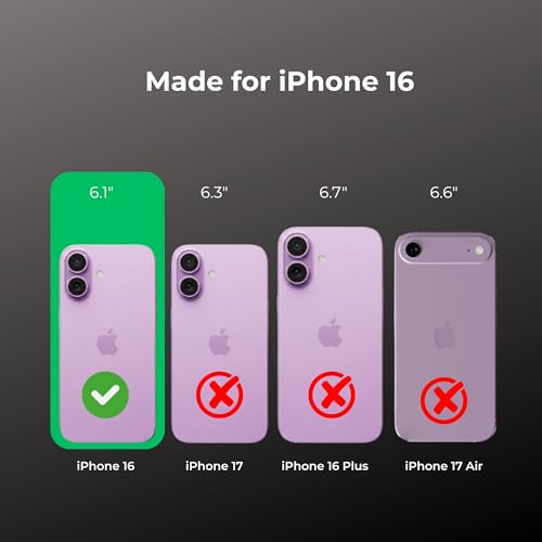 Image of Crystal Translucent Magnet Case for iPhone 16, Premium Polycarbonate, Ultra Strong Magnets, 360 Drop Protection, Raised Camera Protection, MagSafe Compatible