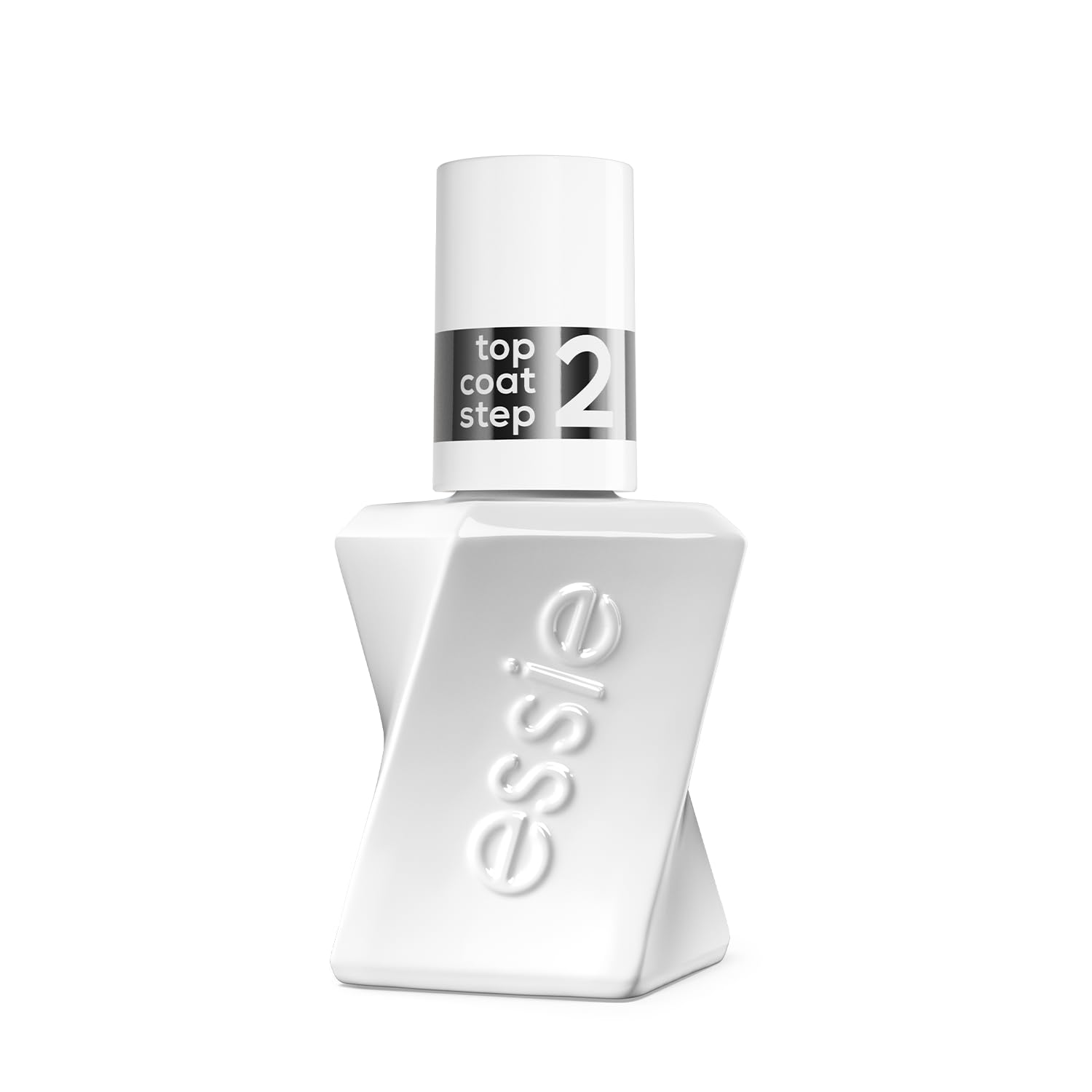 ESSIE - Gel Couture Top Coat - Vernis à Ongles de Finition - Effet Gel Sans Lampe UV - Longue Tenue Jusqu'à 15 Jours, Brillance Miroir & Anti-Écaillement - Vegan - Teinte : Transparent - 13,5 ml