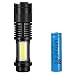 Produktbild TianranRT Zoombar COB+Q5 LED 4Mode 14500/AA Taktisch Militärisch Emergent Taschenlampe 5000LM