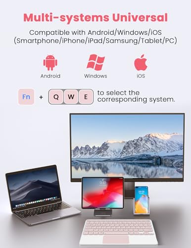 Teclado Bluetooth con touchpad LAMA para trabajar en cafeterías con iPad 2