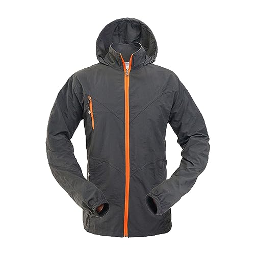Chaqueta impermeable para hombre, con bolsillos con cremallera, chaqueta de senderismo para hombre, impermeable, transpirable, para viajes, al aire libre, chaquetas ajustables para camping, softshell