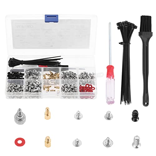 Aupoko Lot de 357 vis pour ordinateur portable - Pour disque dur, boîtier de PC, carte mère, ventilateur Cover