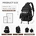 SUIKIHUM Laptop Backpack for Women, 13 Inch College Schoolbag with Hanging Pockets, Large Capacity Korean Style Backpack for Girls Teens, Y2k Fashion Backpack, Black