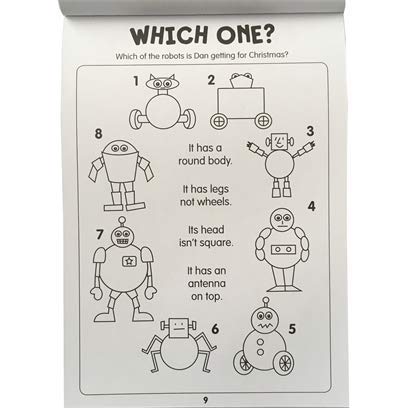 Brown Watson Livre d'activités de Noël Super Pad pour enfants de 4 à 7 ans - Puzzle et coloriage amusant