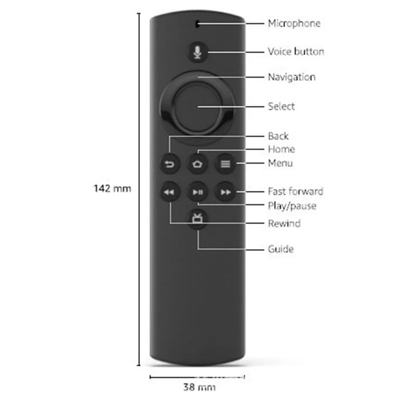 1 Control Remoto de Voz H69A73 de Repuesto for Stick Lite con