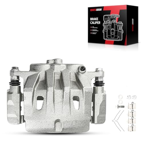 Image of Torchbeam Front Brake Caliper Left for Toyota Highlander 2010-2019, Toyota Sienna 2011-2020, Lexus RX350 2010-2015, Front Left Caliper Replace # 19B6274 Disc Brake Caliper Assembly with Bracket