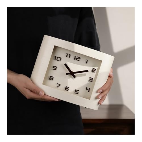 Reloj de mesa simple analógico de cuarzo para decoración de interiores 7