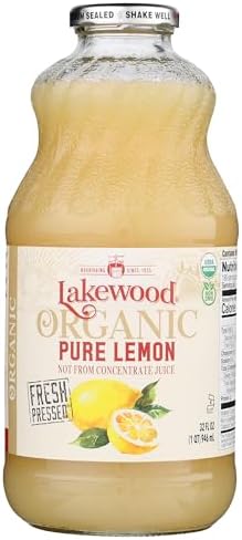 Lakewood Juice Pure Lemon Organic, 32 Oz