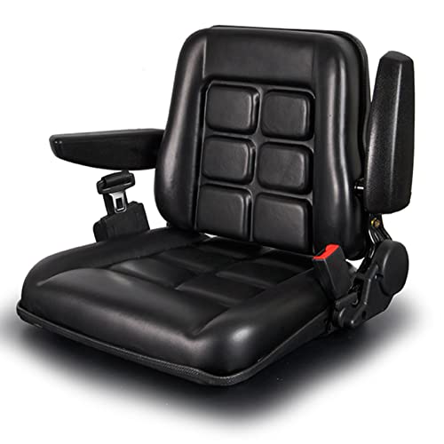 Household goods Siège de Chariot élévateur Siège mécanique de Remplacement pour siège de Tracteur, Siège de Chariot élévateur Pliant Dossier réglable avec Ceintures de sécurité et Mains courantes Cover