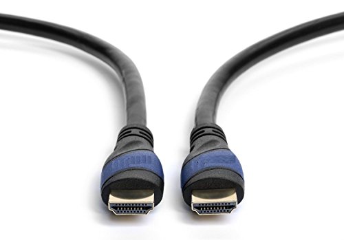 Cablevantage Hdmi Cable 75 Feet, V1.4 Ultra-High Speed Supports Ethernet Audio Return (Arc), Bandwidth Up To 18Gbps, 3D Hd 1080P Ready, 75Ft Braided Nylon Cable Cord Gold Plated Blue #TOP4