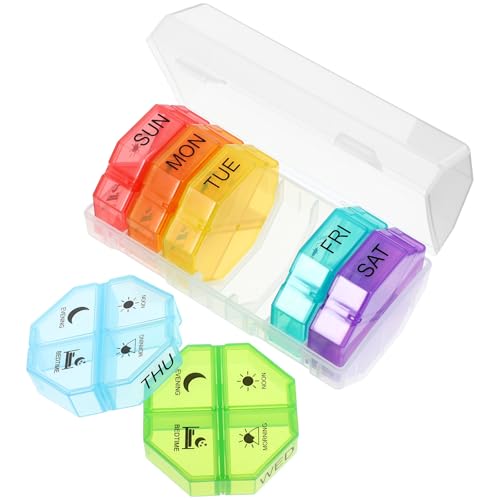 Estuche portátil para medicamentos PLAFOPE de gran capacidad ideal para viajes cortos