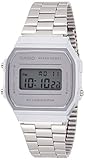 Casio A168WEM-7 Men's Youth Collection Mirror Dial Alarm Chronograph Illuminator Digital Watch