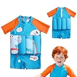 浮力水着 幼児用 | 浮遊機能付き 子供水着 着用簡単 - 水はね防止 浮力スイムウェア クイックドライ 水泳ベスト 夏用 スポーツ 水泳練習