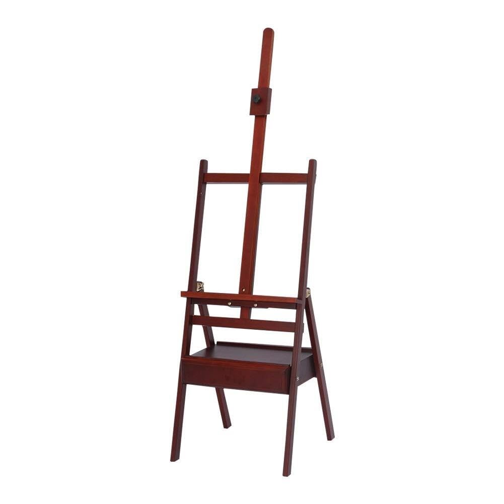 ASerZenith Artist A-Frame Studio Easel – Professional Floor Standing Easel For Painting & Sketching, Brown,One Color-Easel