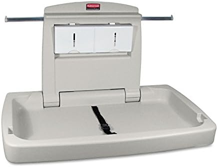 Rubbermaid Commercial 781888 Sturdy Station 2 Baby Changing Table, Platinum
