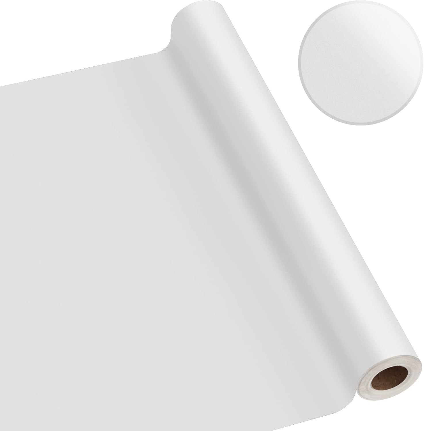 osayhome White Wallpaper 23.6"x394" Contact Paper Solid Matte White Peel and Stick Removable