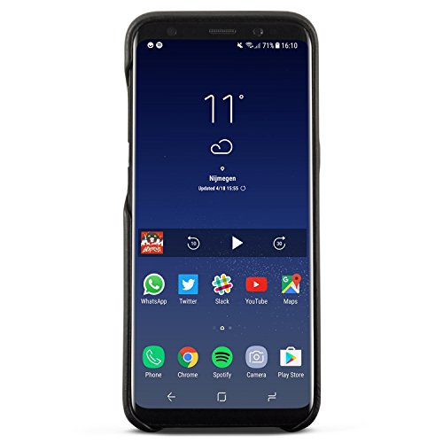 KANVASA Galaxy S8 Cover in Pelle Nera Skin