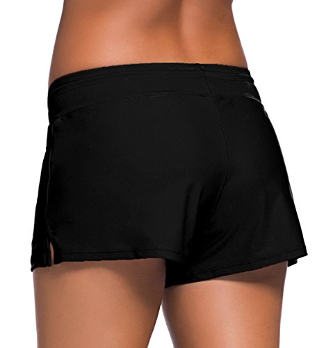 Women's Swim Boardshorts Tankini Boyshorts Beach Bottom Swimsuit Built in Briefs4