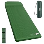 HiiPeak Memory Sleeping Pad, 6.5cm Compact Foam Sleeping Mats with Pillow, 9.5 R-Value Insulated Camping Mattress Pad, Easy Inflate & Deflate, Inflatable Sleep Mat for Backpacking Hiking Car Tent